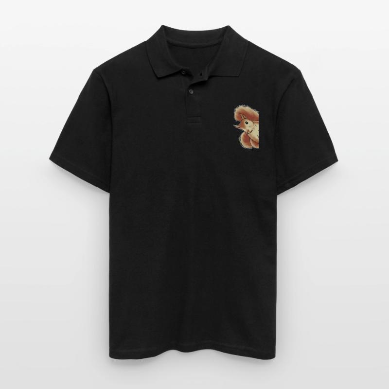 Lustiges Eichhörnchen, Eichhörnchen, Eichhörnchen Männer Poloshirt