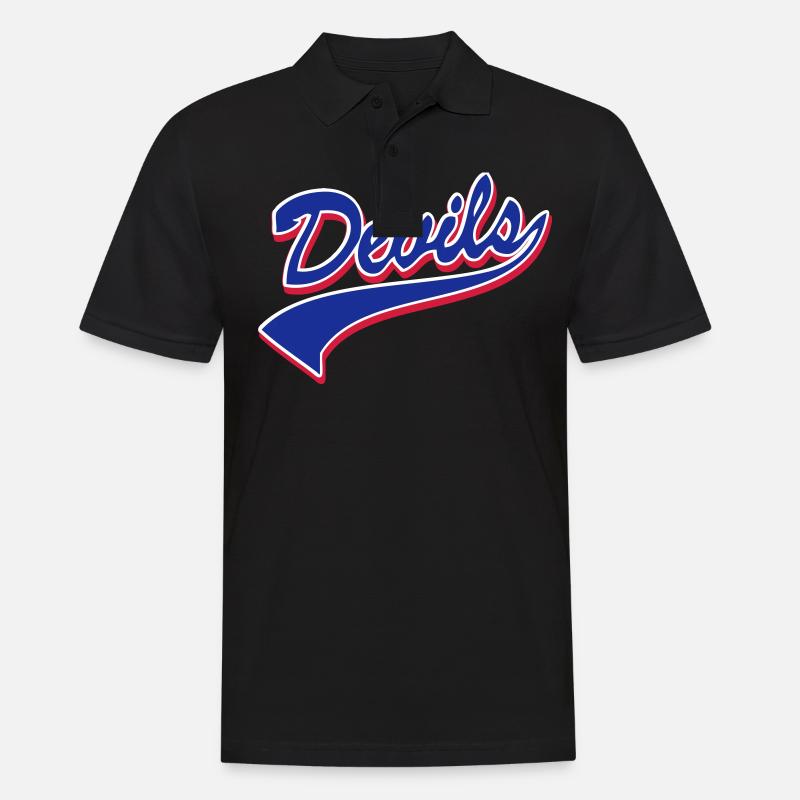 Devils Script Original - Männer Poloshirt - Schwarz