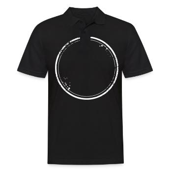 vintage circle - Men's Polo Shirt - black - Front - Kai (181cm)