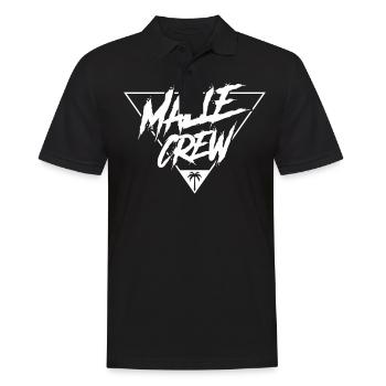 malle crew - Männer Poloshirt - Schwarz - Vorne - Kai (181cm)