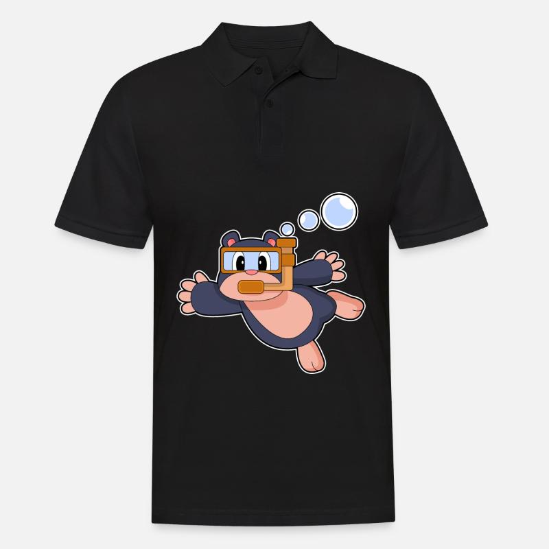 Mole Diver Snorkel Plongée - Polo Homme - noir
