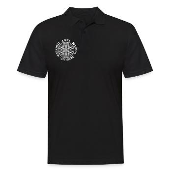 Liebe Frieden Freiheit Wahrheit BDL 2 - Männer Poloshirt - Schwarz - Vorne - Kai (181cm)