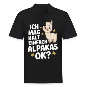 Alpaga lama alpaga animal - Polo Homme - noir - Devant - Kai (181cm)