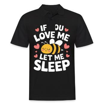 Honigbiene Imker Bienen Biene - Männer Poloshirt - Schwarz - Vorne - Kai (181cm)