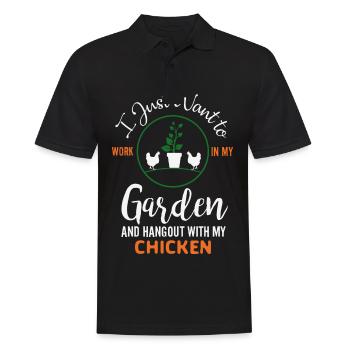 Hobby gardeners, fruit and vegetable gardeners - Men's Polo Shirt - black - Front - Kai (181cm)