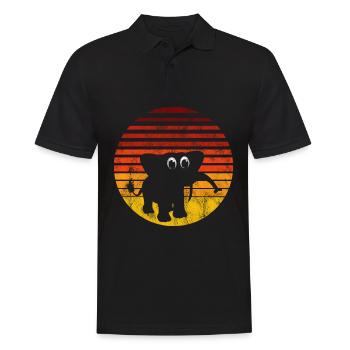 Eléphant éléphant pour enfants - Polo Homme - noir - Devant - Kai (181cm)
