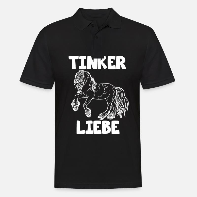 Tinker Liebe - Männer Poloshirt - Schwarz