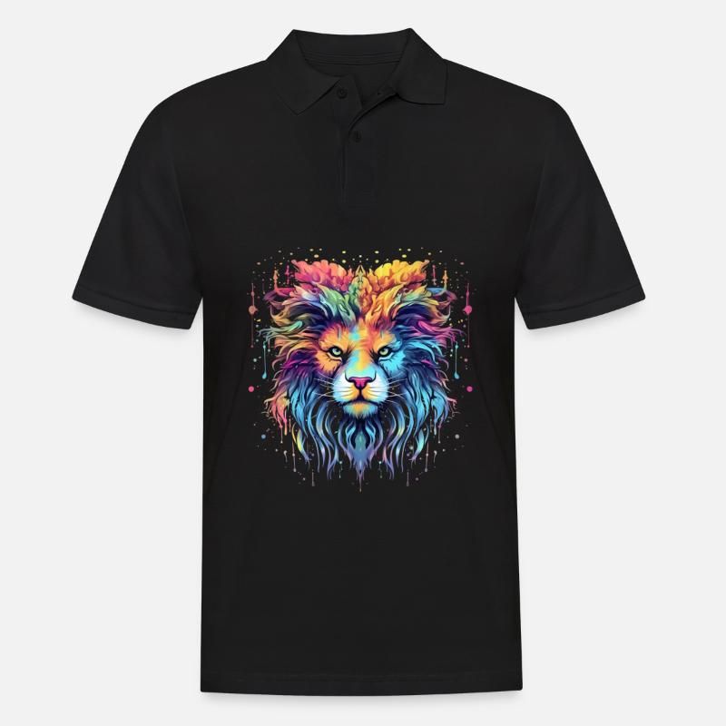 King Leon - Männer Poloshirt - Schwarz