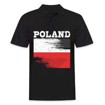 Polen Polnisch - Männer Poloshirt - Schwarz - Vorne - Kai (181cm)