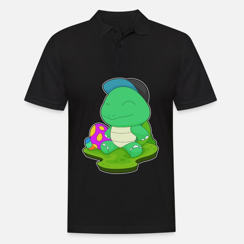 Turtle Easter Easter Eggs - Men's Polo Shirt - black