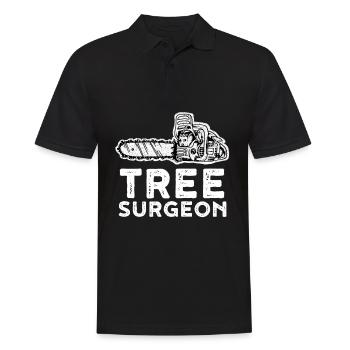 Cadeau de la forêt Funny Ranger Tree Surgeon - Polo Homme - noir - Devant - Kai (181cm)