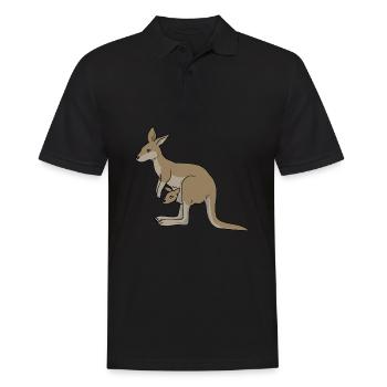 kangourou - Polo Homme - noir - Devant - Kai (181cm)