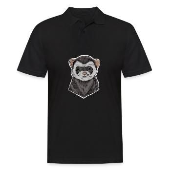 ferrets - Men's Polo Shirt - black - Front - Kai (181cm)