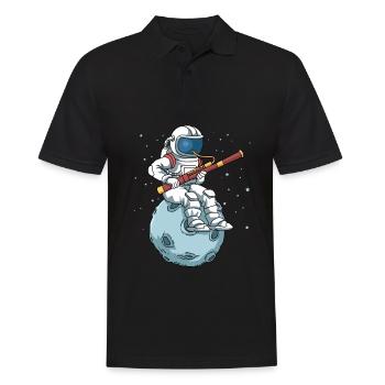 Fagott Shirt Astronaut Bassoon Big Band Fagott - Männer Poloshirt - Schwarz - Vorne - Kai (181cm)