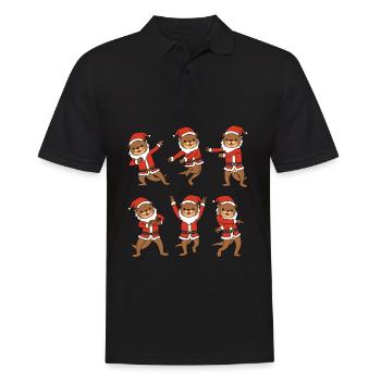Chemise de Noël la loutre chemise de Noël Loutre - Polo Homme - noir - Devant - Kai (181cm)