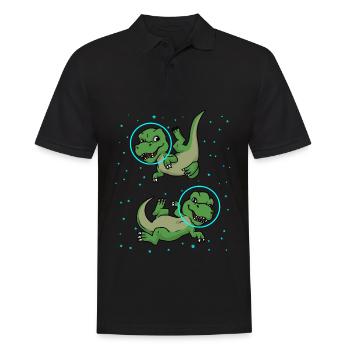 Chemise d'astronaute cadeau dinosaure Kids Dino - Polo Homme - noir - Devant - Kai (181cm)