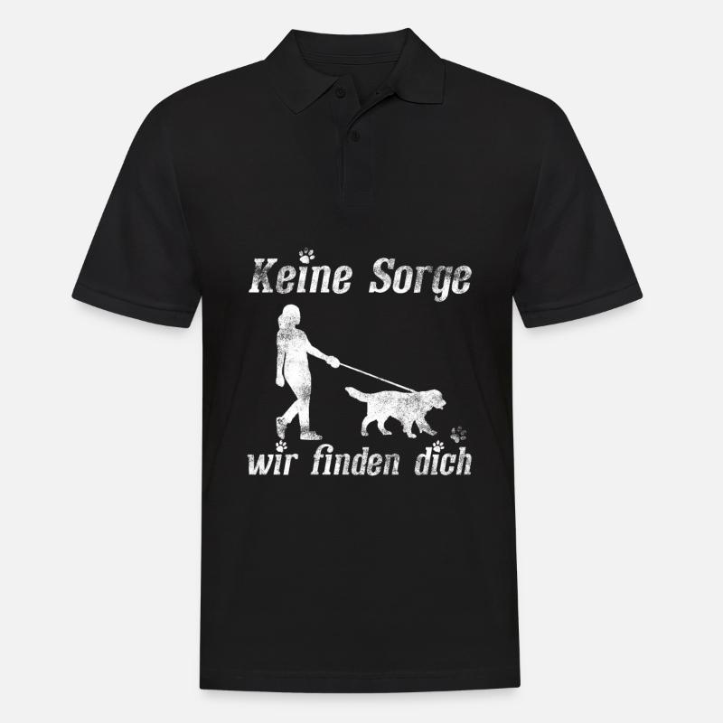 Mantrailing - Männer Poloshirt - Schwarz