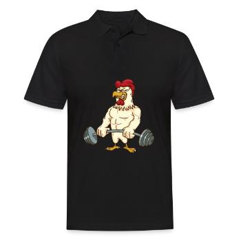 Deadlift Gym Cadeau Gym Musculation - Polo Homme - noir - Devant - Kai (181cm)