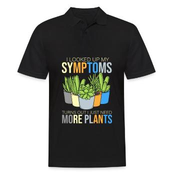 Topfpflanzen Geschenk Frauen Floristin Pflanzen - Männer Poloshirt - Schwarz - Vorne - Kai (181cm)