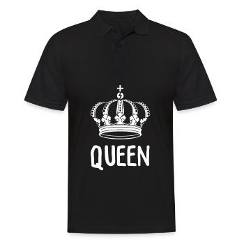 King Queen Partnerlook - Männer Poloshirt - Schwarz - Vorne - Kai (181cm)