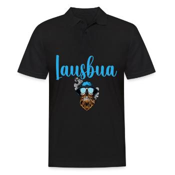 Lausbua Lausbub Lederhosen Trachten - Men's Polo Shirt - black - Front - Kai (181cm)