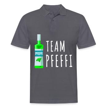 Pfefferminz Likör Pfeffi Vatertag Sauf - Männer Poloshirt - Anthrazit - Vorne - Nico (186cm)