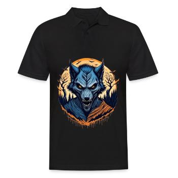 Gruseliges Halloween-partykostüm Werwolf - Polo Homme - noir - Devant - Kai (181cm)