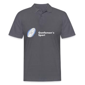 RUGBY GENTLEMANS SPORT - Men's Polo Shirt - charcoal grey - Front - Nico (186cm)