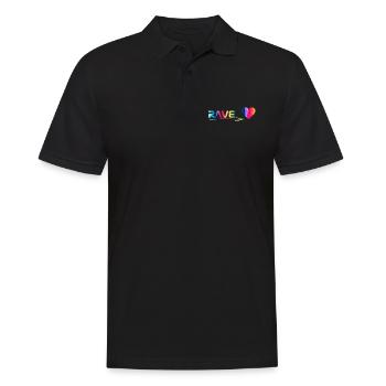 Rave - Men's Polo Shirt - black - Front - Kai (181cm)