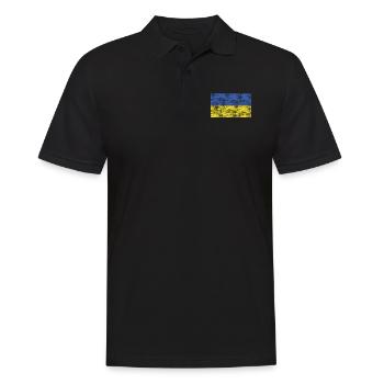 Drapeau de l’Ukraine - Polo Homme - noir - Devant - Kai (181cm)