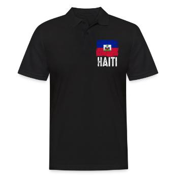 Haïti vacances drapeau Haïti - Polo Homme - noir - Devant - Kai (181cm)