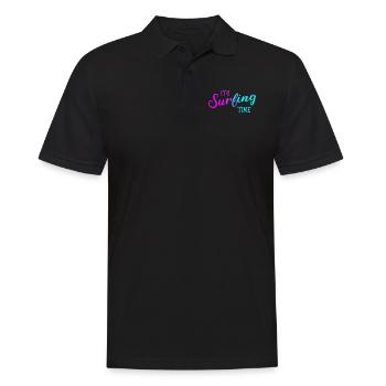 surfing - Men's Polo Shirt - black - Front - Kai (181cm)