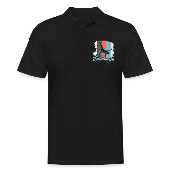 Breakdance Junge Tänzer Breakdancing - Männer Poloshirt - Schwarz - Vorne - Kai (181cm)