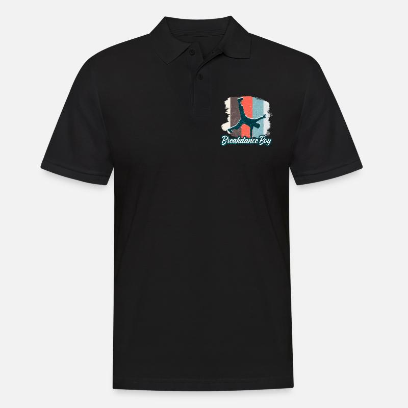 Breakdance Junge Tänzer Breakdancing - Männer Poloshirt - Schwarz