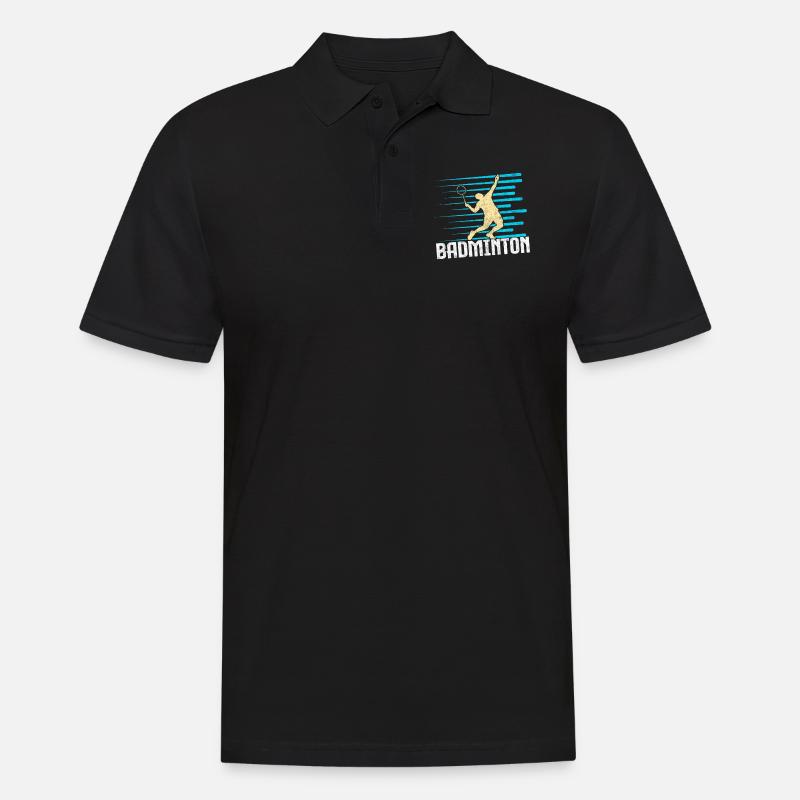 Badminton - Männer Poloshirt - Schwarz