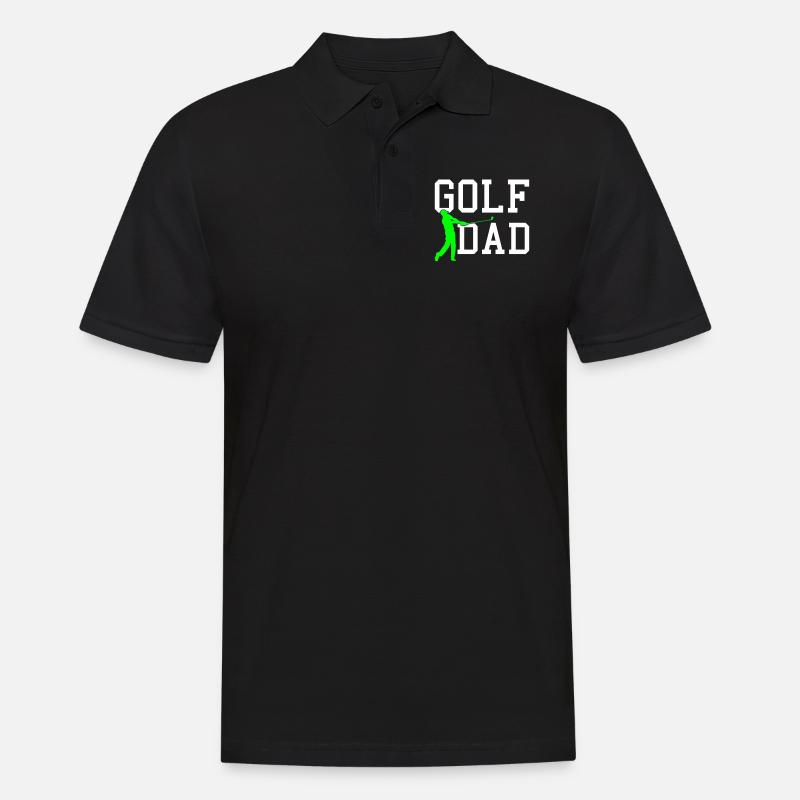 golf dad - Männer Poloshirt - Schwarz