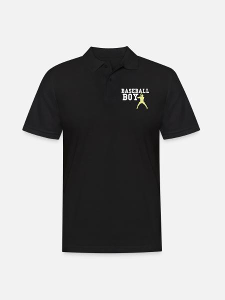 baseball boy - Men's Polo Shirt - black