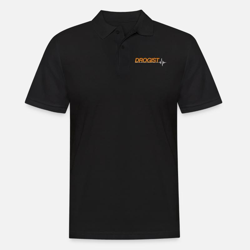 Drogist - Männer Poloshirt - Schwarz