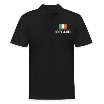 Irlande Irlande Drapeau irlandais - Polo Homme - noir - Devant - Kai (181cm)