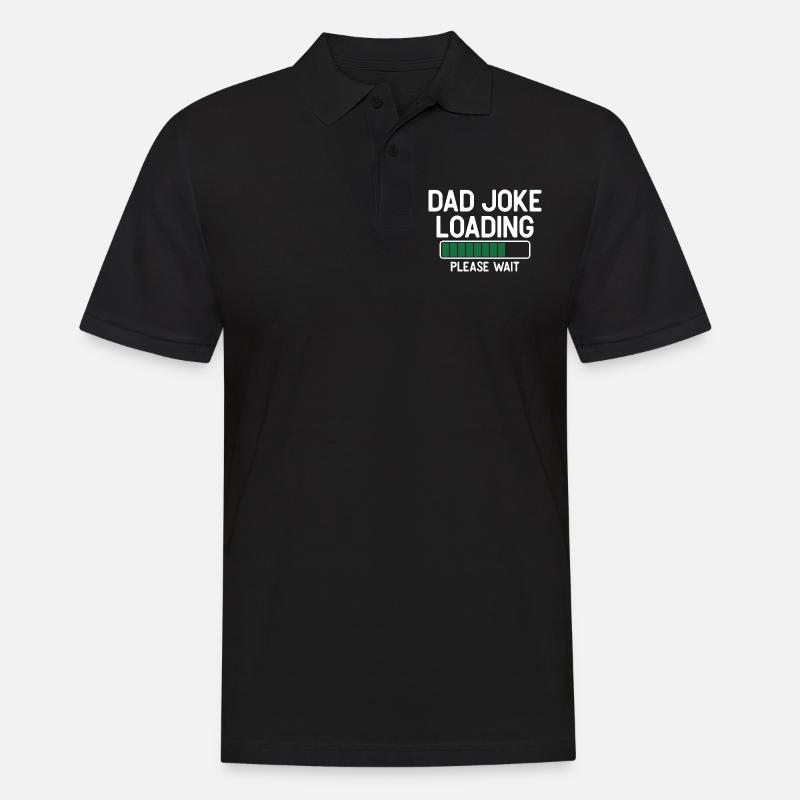 Dad joke loading please wait - Polo Homme - noir