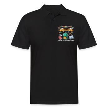 Kindergarten Anfang Kindergartenanfänger Geschenk - Männer Poloshirt - Schwarz - Vorne - Kai (181cm)