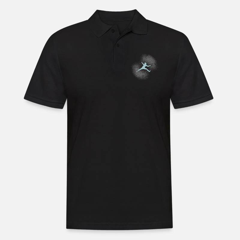 Fechten - Männer Poloshirt - Schwarz