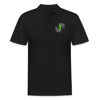 gulf - Men's Polo Shirt - black - Front - Kai (181cm)