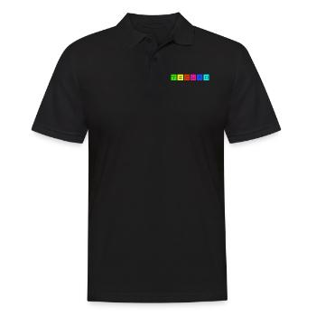 Techno - Men's Polo Shirt - black - Front - Kai (181cm)