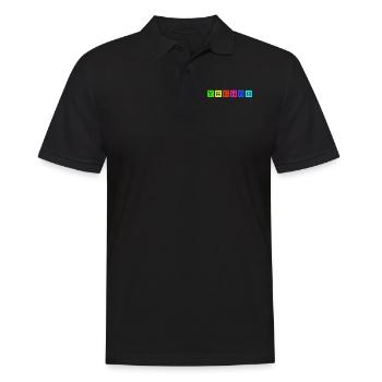 Techno - Men's Polo Shirt - black - Front - Kai (181cm)