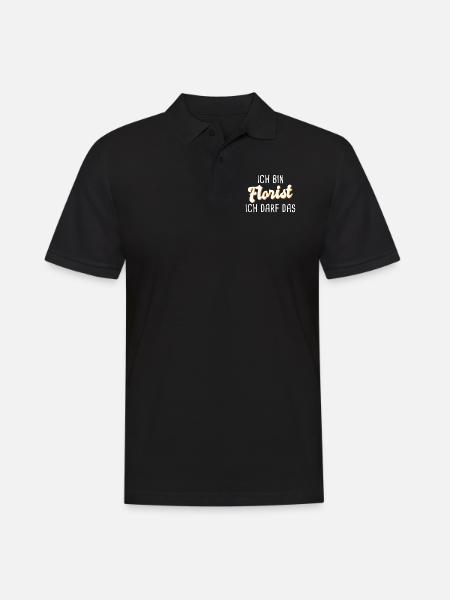 Florist - Männer Poloshirt - Schwarz