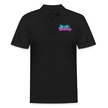 Nordic Walking - Männer Poloshirt - Schwarz - Vorne - Kai (181cm)