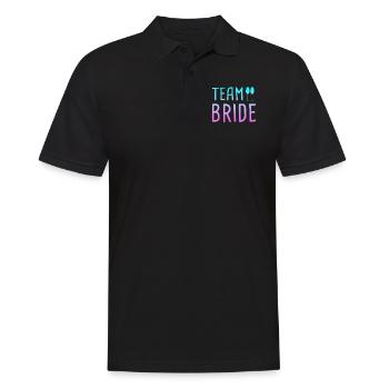 team bride - Männer Poloshirt - Schwarz - Vorne - Kai (181cm)