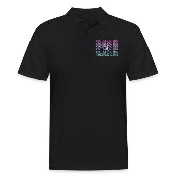 cheerleading - Männer Poloshirt - Schwarz - Vorne - Kai (181cm)