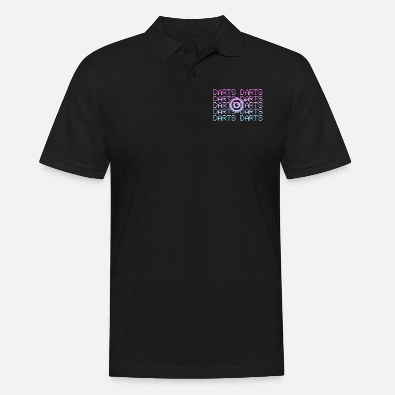 Fléchettes fléchettes - Polo Homme - noir